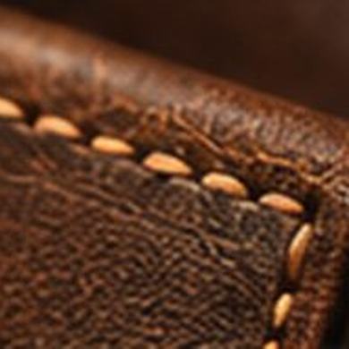 Edge and stitching close-up
